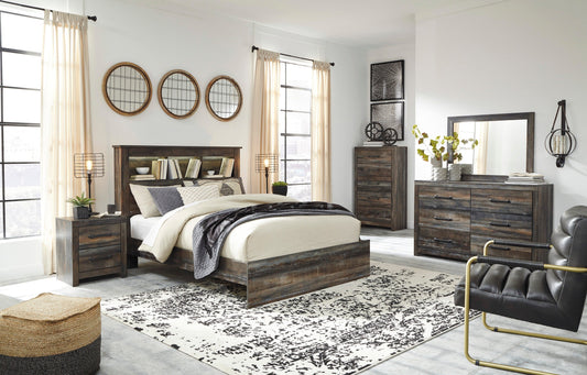 Drystan Multi Bookcase Bedroom Set - SET | B211-54 | B211-65 | B211-96 | B211-92 | B211-46 - Luna Furniture - Dallas Store