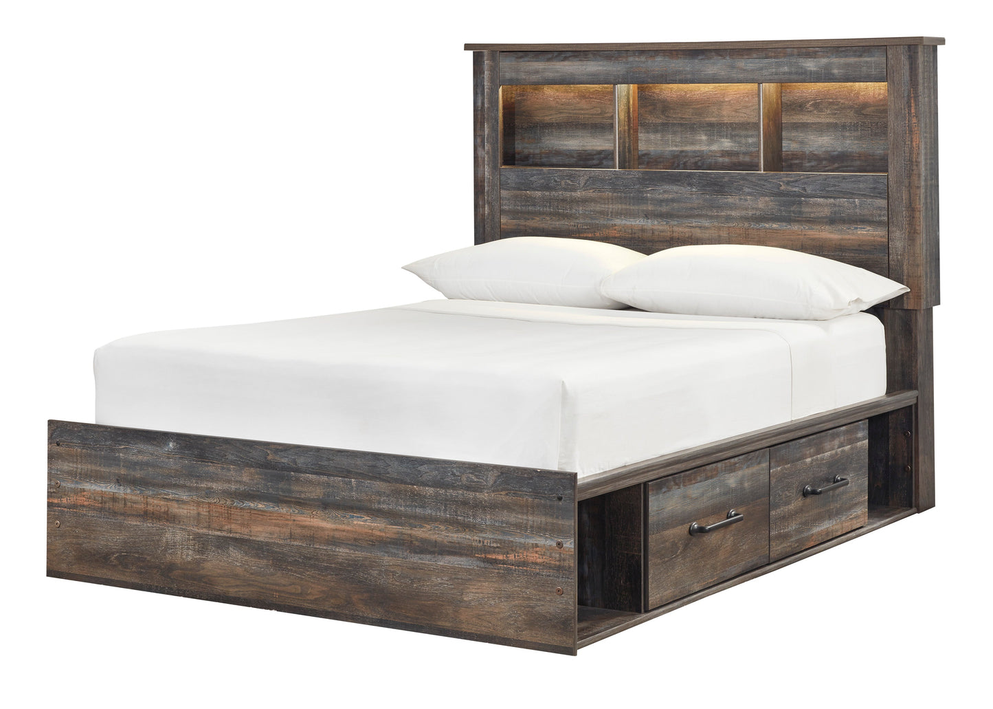 Drystan Multi Bookcase Side Storage Platform Youth Bedroom Set - SET | B211-84 | B211-85 | B211-50(2) | B211-31 | B211-36 | B211-92 | B211-46 | B100-12 - Luna Furniture - Dallas Store
