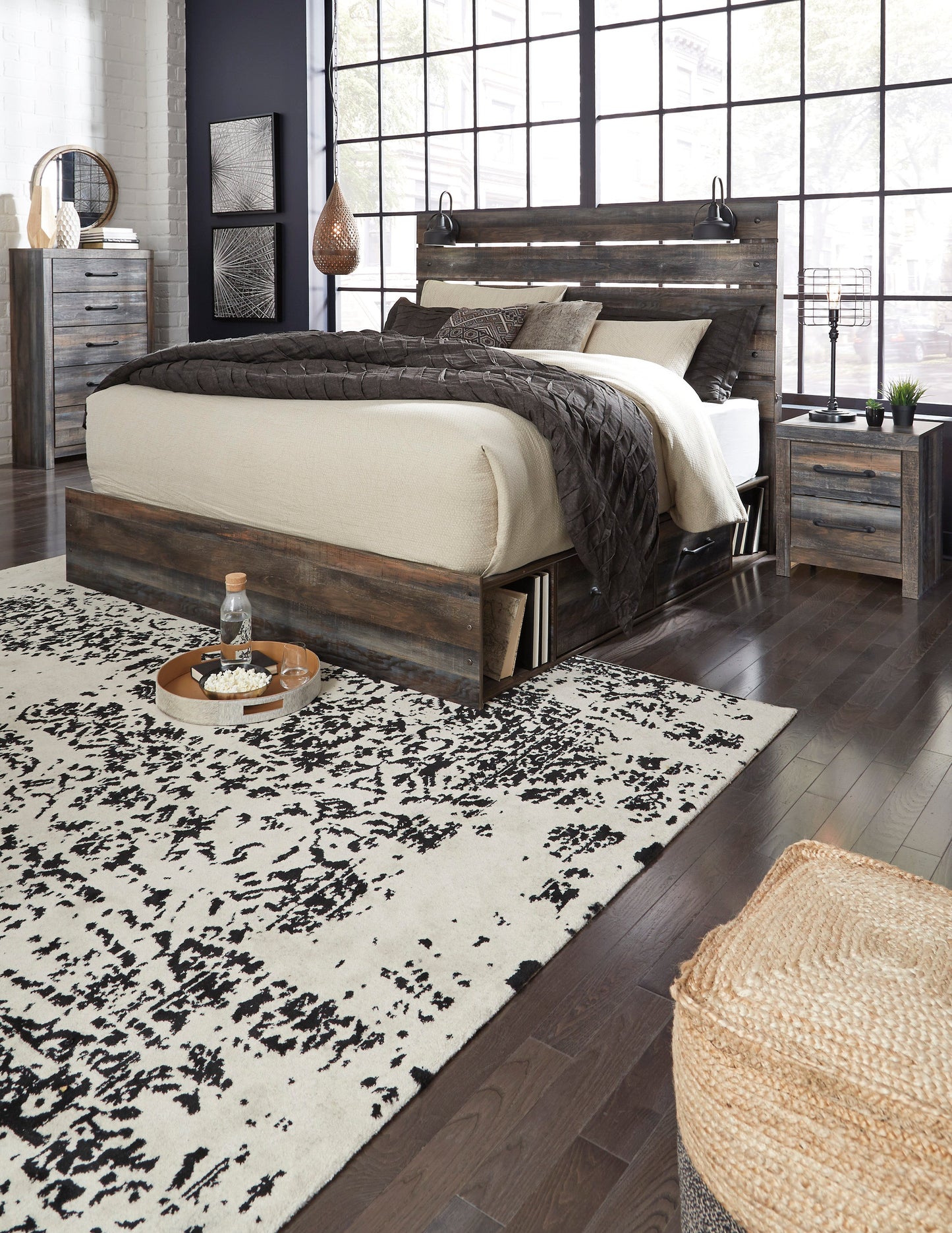 Drystan Multi Double Side Storage Platform Bedroom Set - SET | B211-54 | B211-57 | B211-60(2) | B211-31 | B211-36 | B100-13 - Luna Furniture - Dallas Store