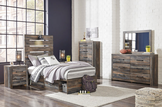 Drystan Multi Double Side Storage Platform Youth Bedroom Set - SET | B211-84 | B211-87 | B211-50(2) | B211-31 | B211-36 | B211-92 | B211-46 | B100-12 - Luna Furniture - Dallas Store