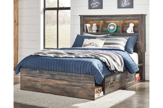 Drystan Multi Full Bookcase Bed with 2 Storage Drawers - SET | B100-12 | B211-150 | B211-84 | B211-85 - Luna Furniture - Dallas Store