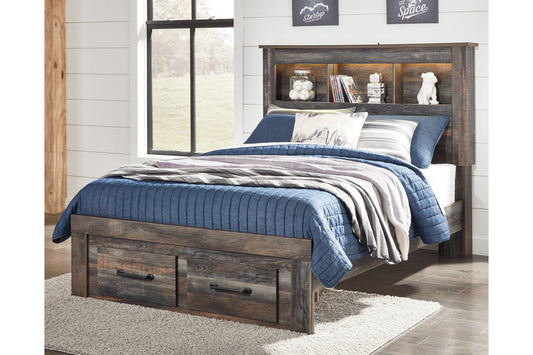 Drystan Multi Full Bookcase Bed with 2 Storage Drawers - SET | B211-84S | B211-85 | B211-86 - Luna Furniture - Dallas Store