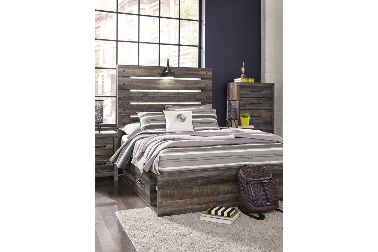 Drystan Multi Full Panel Bed with 2 Storage Drawers - SET | B100-12 | B211-150 | B211-84 | B211-87 - Luna Furniture - Dallas Store