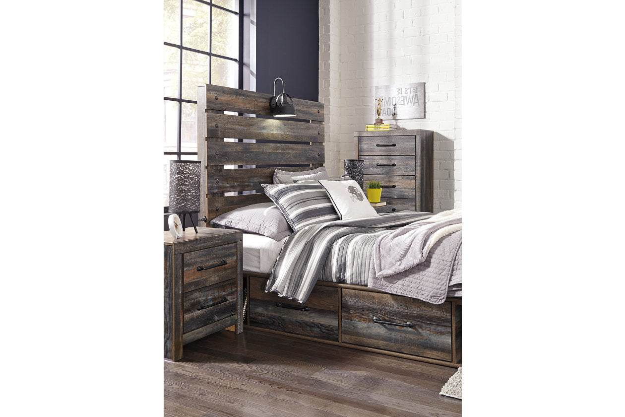 Drystan Multi Full Panel Bed with 2 Storage Drawers - SET | B100-12 | B211-150 | B211-84 | B211-87 - Luna Furniture - Dallas Store