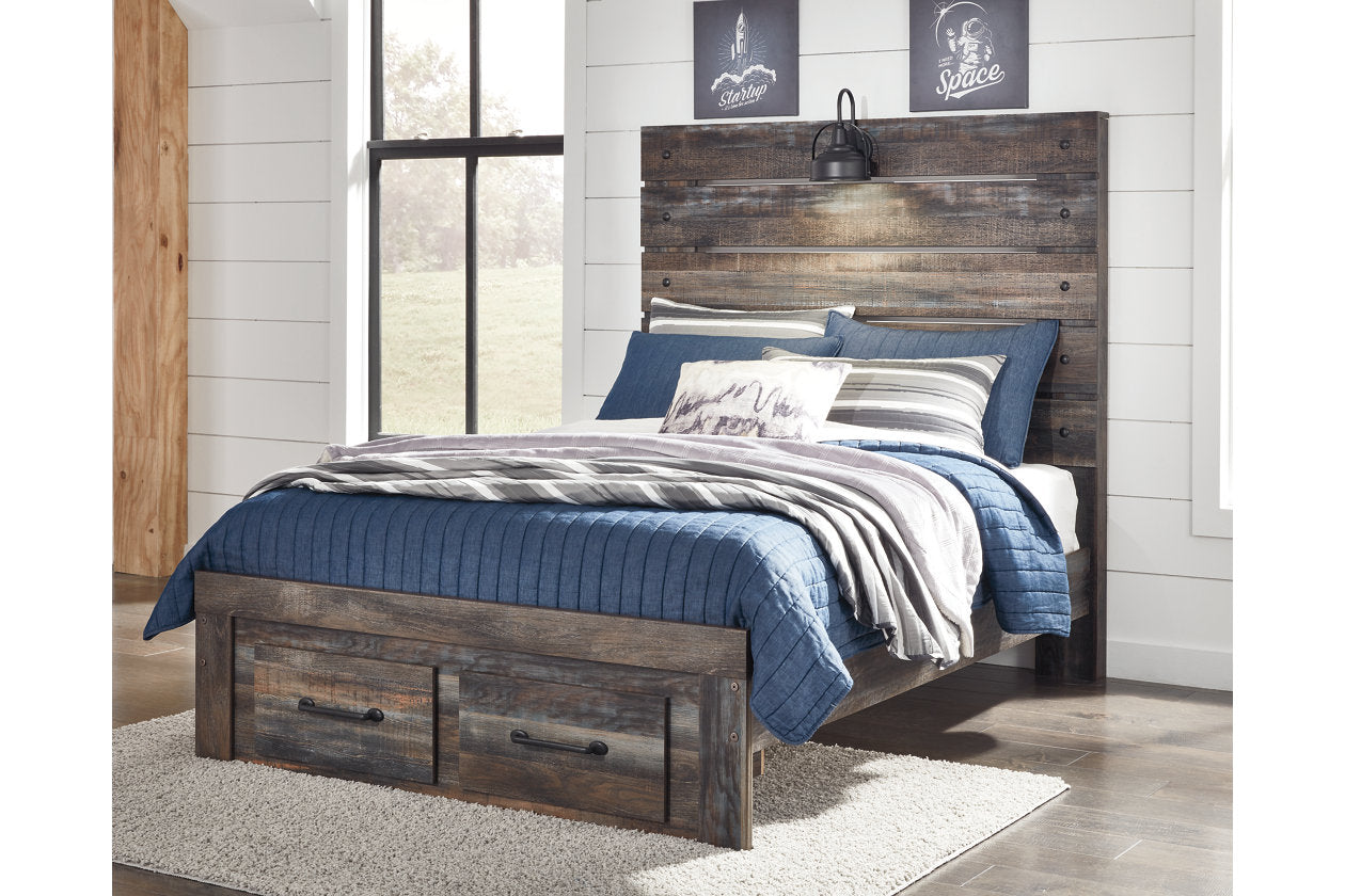 Drystan Multi Full Panel Bed with 2 Storage Drawers - SET | B211-84S | B211-86 | B211-87 - Luna Furniture - Dallas Store