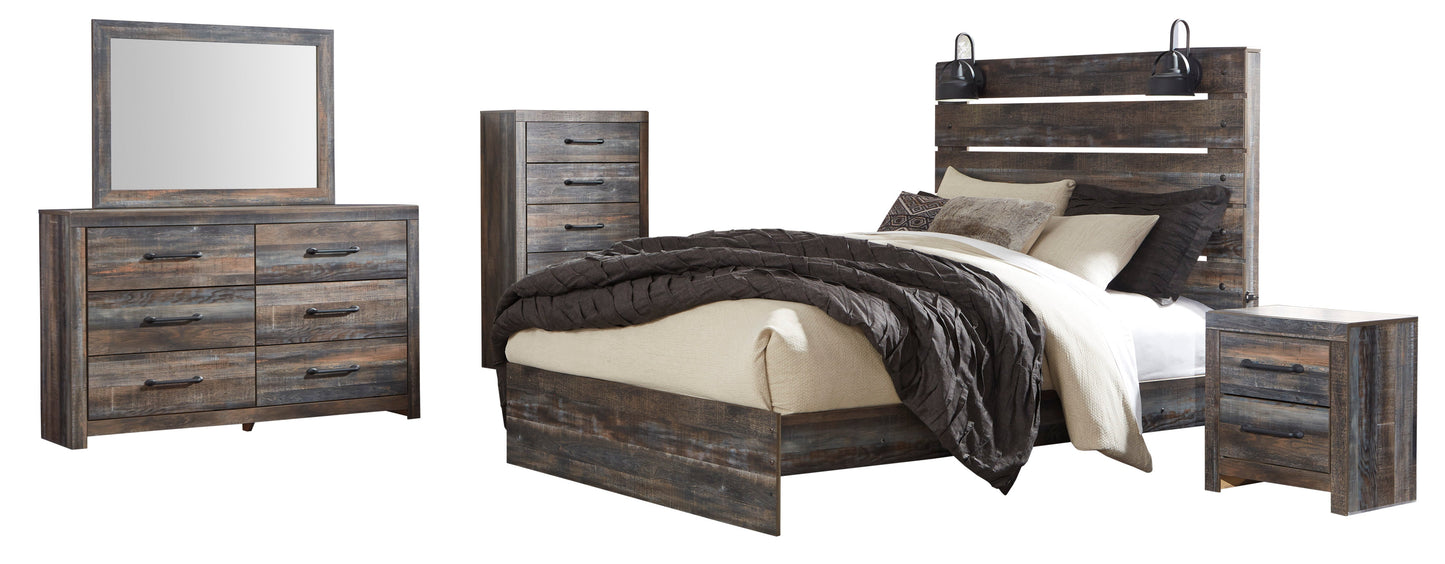 Drystan Multi Panel Bedroom Set - SET | B211-56 | B211-58 | B211-97 | B211-31 | B211-36 | B211-92 | B211-46 - Luna Furniture - Dallas Store