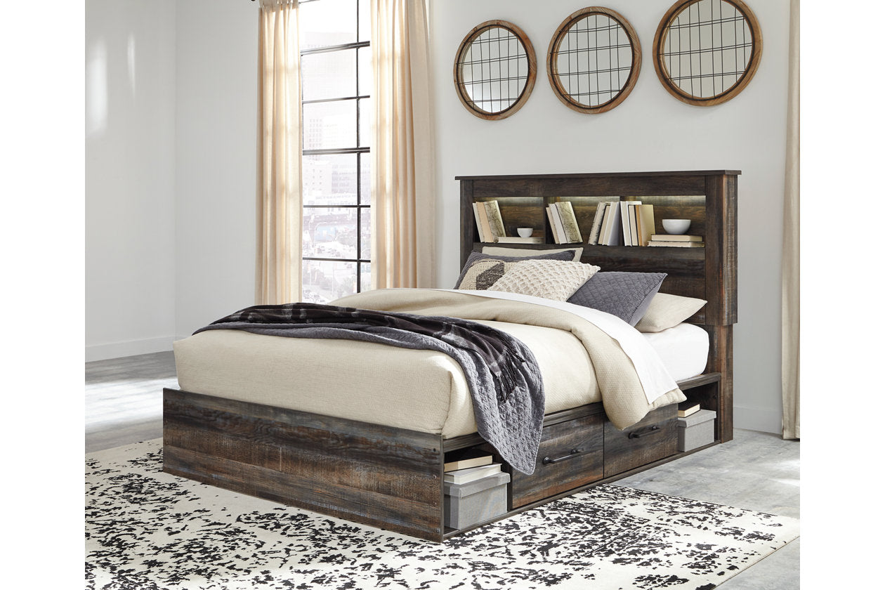 Drystan Multi Queen Bookcase Bed with 4 Storage Drawers - SET | B100-13 | B211-54 | B211-60(2) | B211-65 - Luna Furniture - Dallas Store