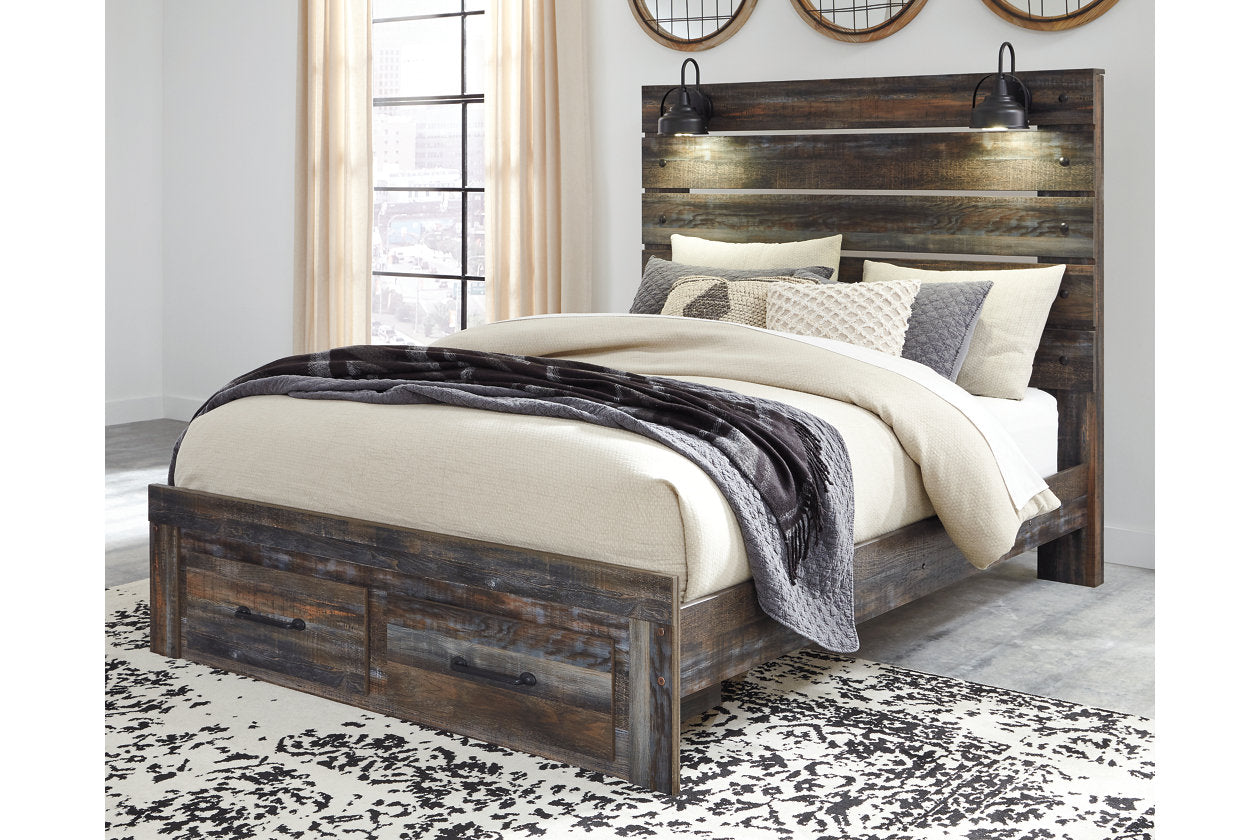 Drystan Multi Queen Panel Bed with 2 Storage Drawers - SET | B211-57 | B211-96 | B211-54S - Luna Furniture - Dallas Store