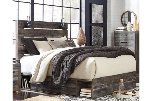 Drystan Multi Queen Panel Bed with 4 Storage Drawers - SET | B100-13 | B211-54 | B211-57 | B211-60(2) - Luna Furniture - Dallas Store