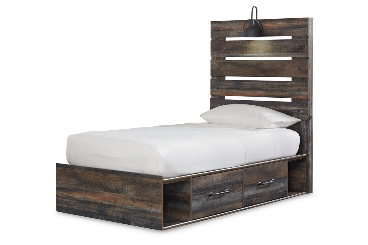Drystan Multi Twin Panel Bed with 4 Storage Drawers - SET | B100-11 | B211-50(2) | B211-52 | B211-53 - Luna Furniture - Dallas Store
