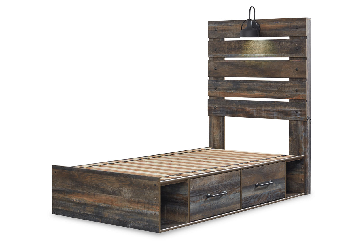 Drystan Multi Twin Panel Bed with 4 Storage Drawers - SET | B100-11 | B211-50(2) | B211-52 | B211-53 - Luna Furniture - Dallas Store