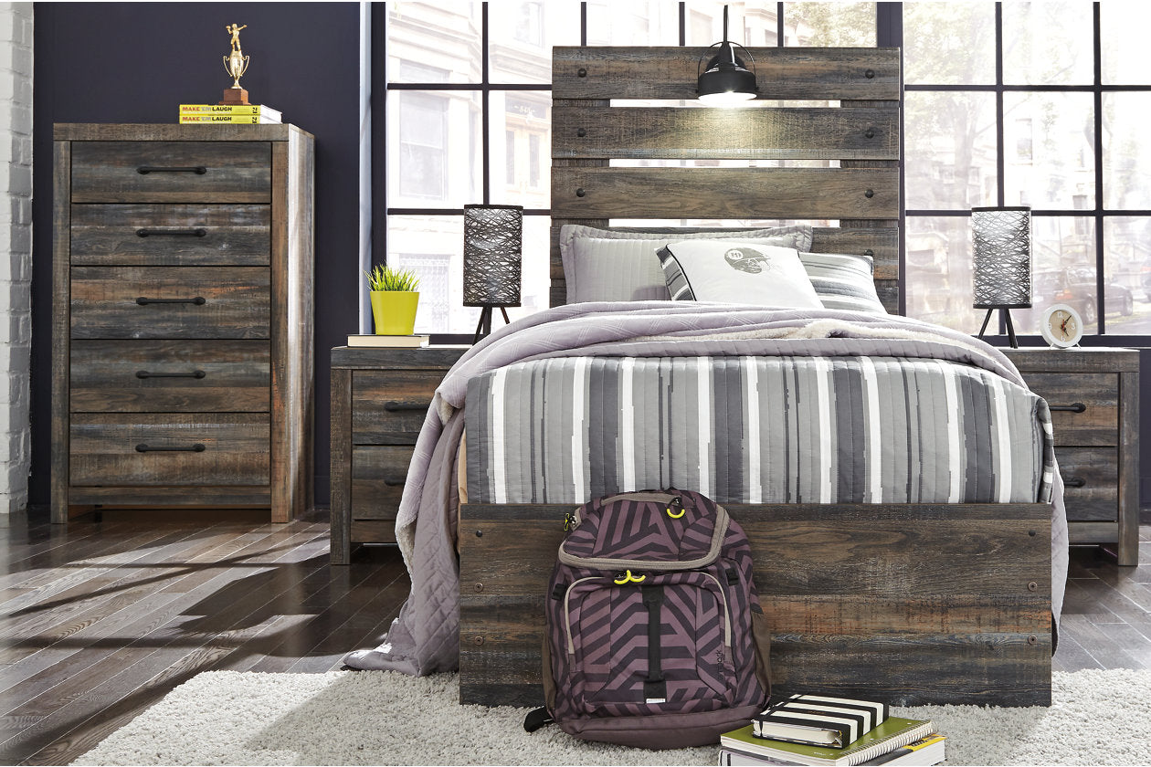 Drystan Multi Twin Panel Bed with 4 Storage Drawers - SET | B100-11 | B211-50(2) | B211-52 | B211-53 - Luna Furniture - Dallas Store
