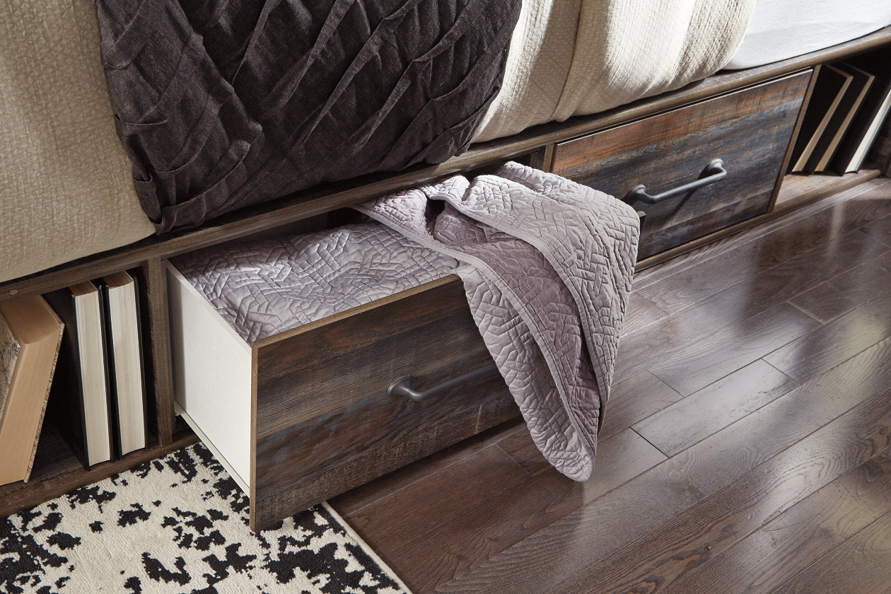 Drystan Multi Twin Panel Bed with 4 Storage Drawers - SET | B100-11 | B211-50(2) | B211-52 | B211-53 - Luna Furniture - Dallas Store