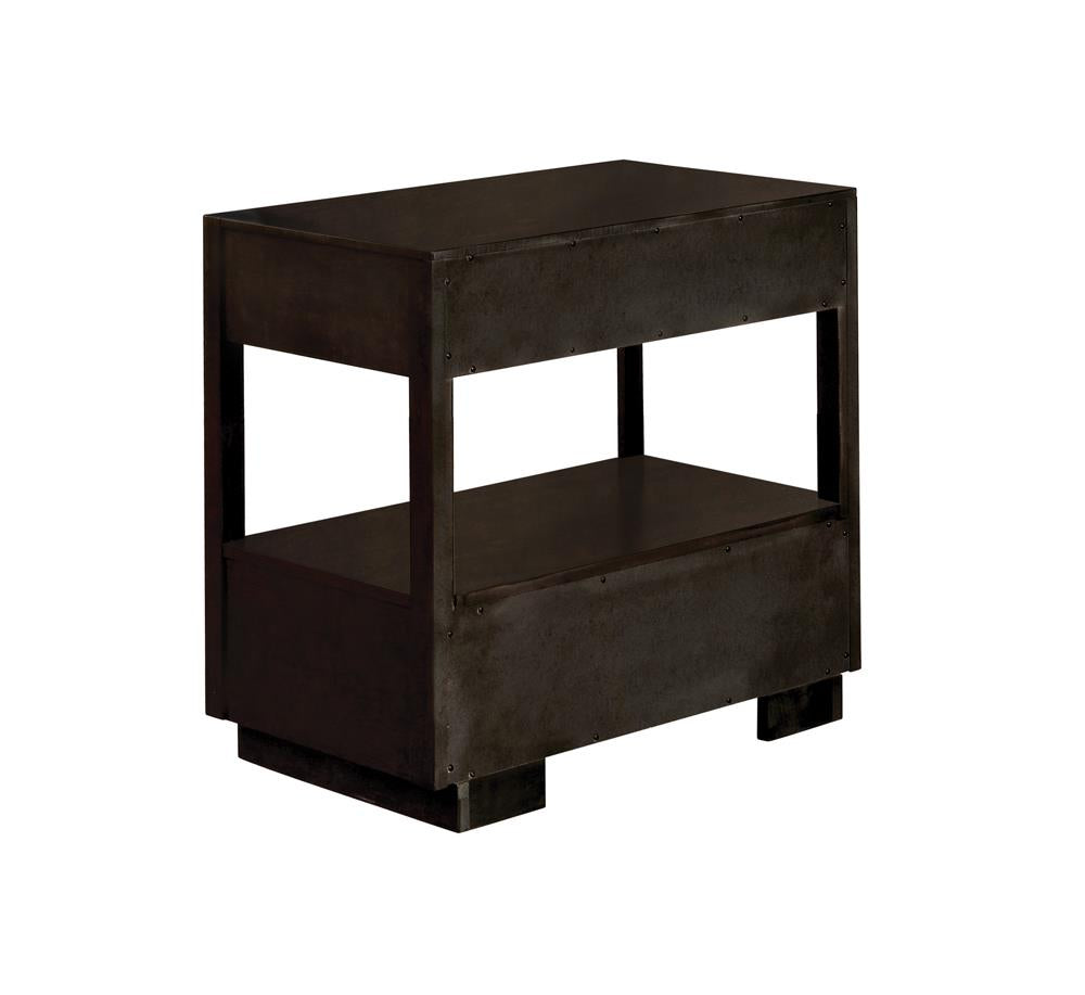 Durango 2-Drawer Nightstand Smoked Peppercorn - 223262 - Luna Furniture - Dallas Store