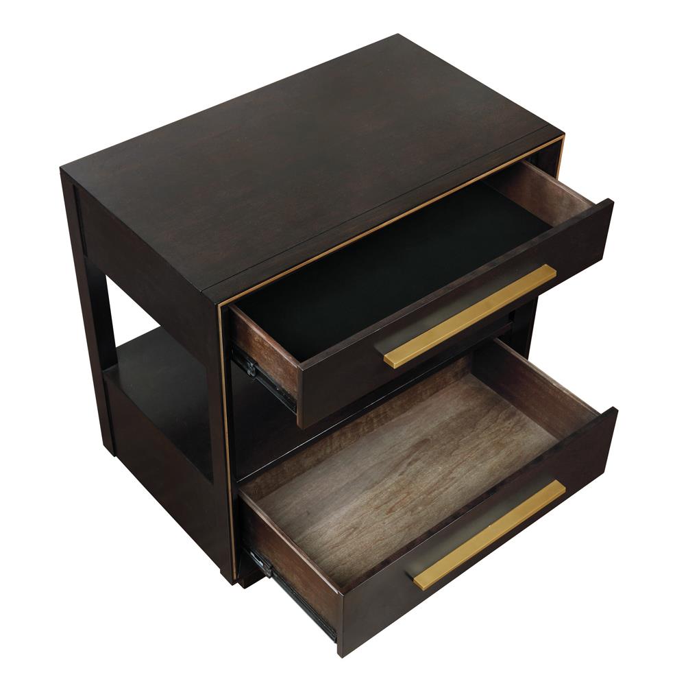 Durango 2-Drawer Nightstand Smoked Peppercorn - 223262 - Luna Furniture - Dallas Store