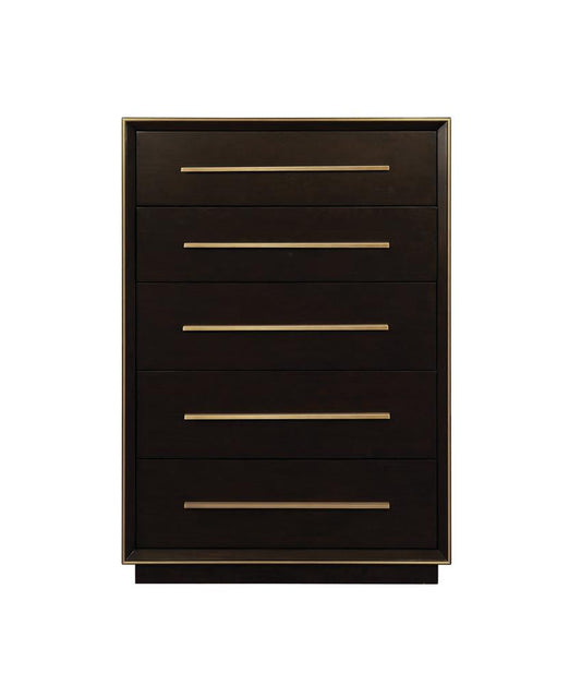 Durango Smoked Peppercorn 5-Drawer Chest - 223265 - Luna Furniture - Dallas Store