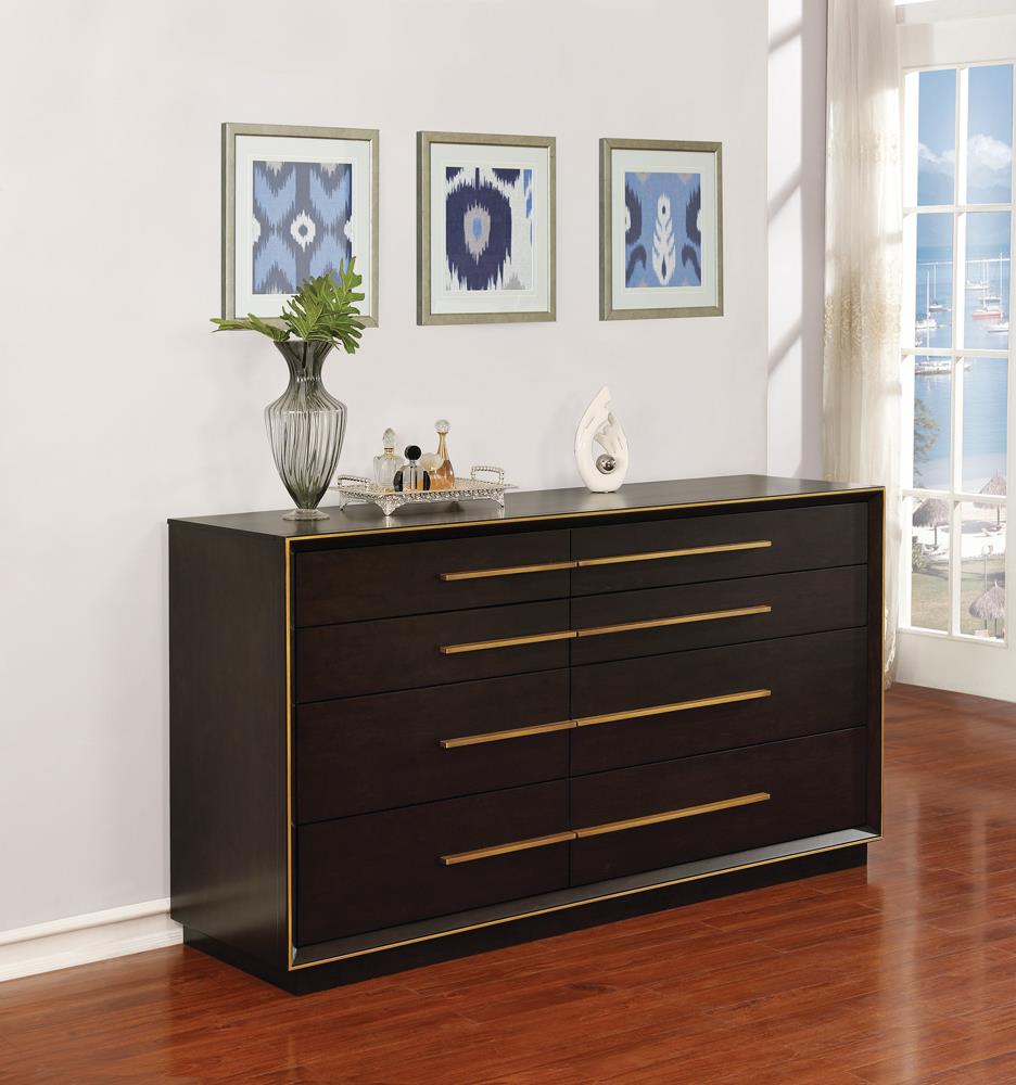 Durango Smoked Peppercorn 8-Drawer Dresser - 223263 - Luna Furniture - Dallas Store