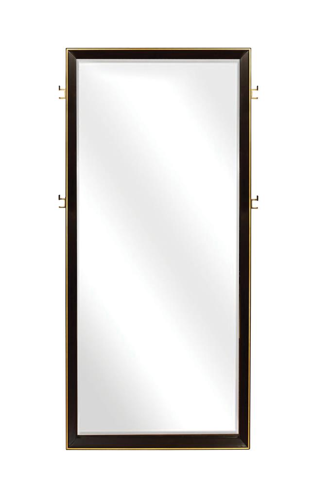 Durango Smoked Peppercorn Floor Mirror - 223270 - Luna Furniture - Dallas Store