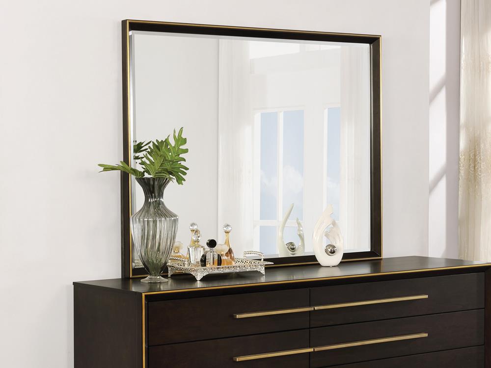 Durango Smoked Peppercorn Mirror - 223264 - Luna Furniture - Dallas Store