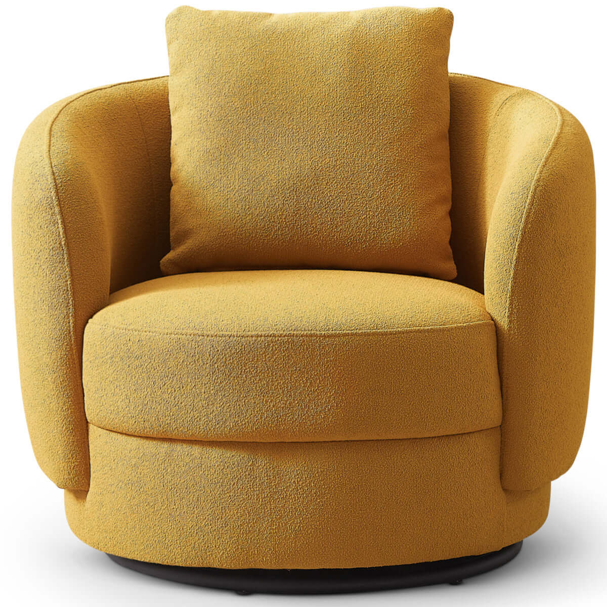 Dylan Boucle Lounge Chair Cream - AFC00483 - Luna Furniture - Dallas Store