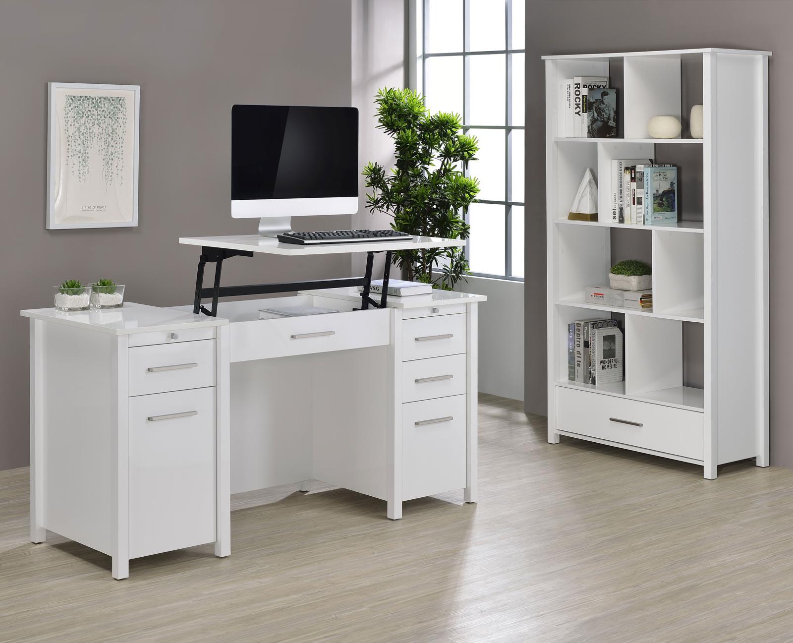Dylan Rectangular 8-Shelf Bookcase - 801574 - Luna Furniture - Dallas Store