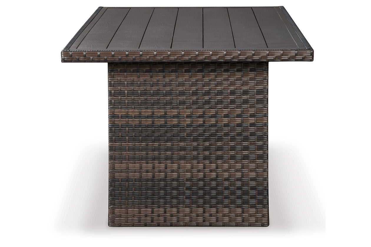 Easy Isle Dark Brown/Beige Multi-Use Table - P455-625 - Luna Furniture - Dallas Store