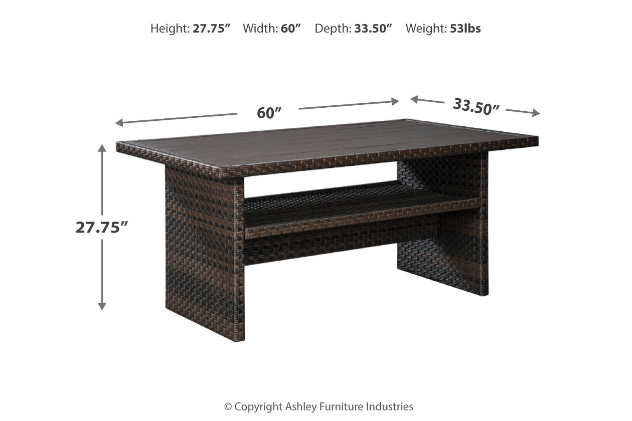 Easy Isle Dark Brown/Beige Multi-Use Table - P455-625 - Luna Furniture - Dallas Store