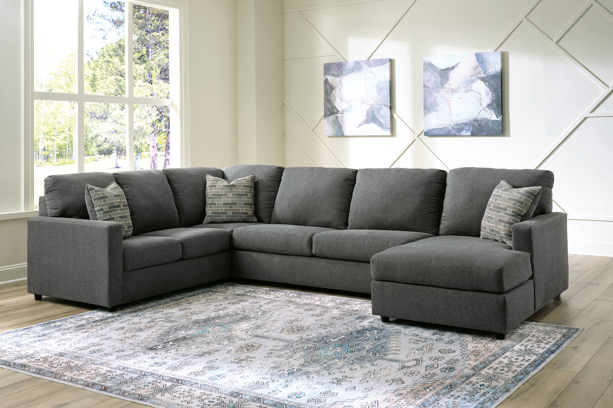 Edenfield Charcoal RAF Sectional - SET | 2900317 | 2900334 | 2900348 | 2900308 - Luna Furniture - Dallas Store