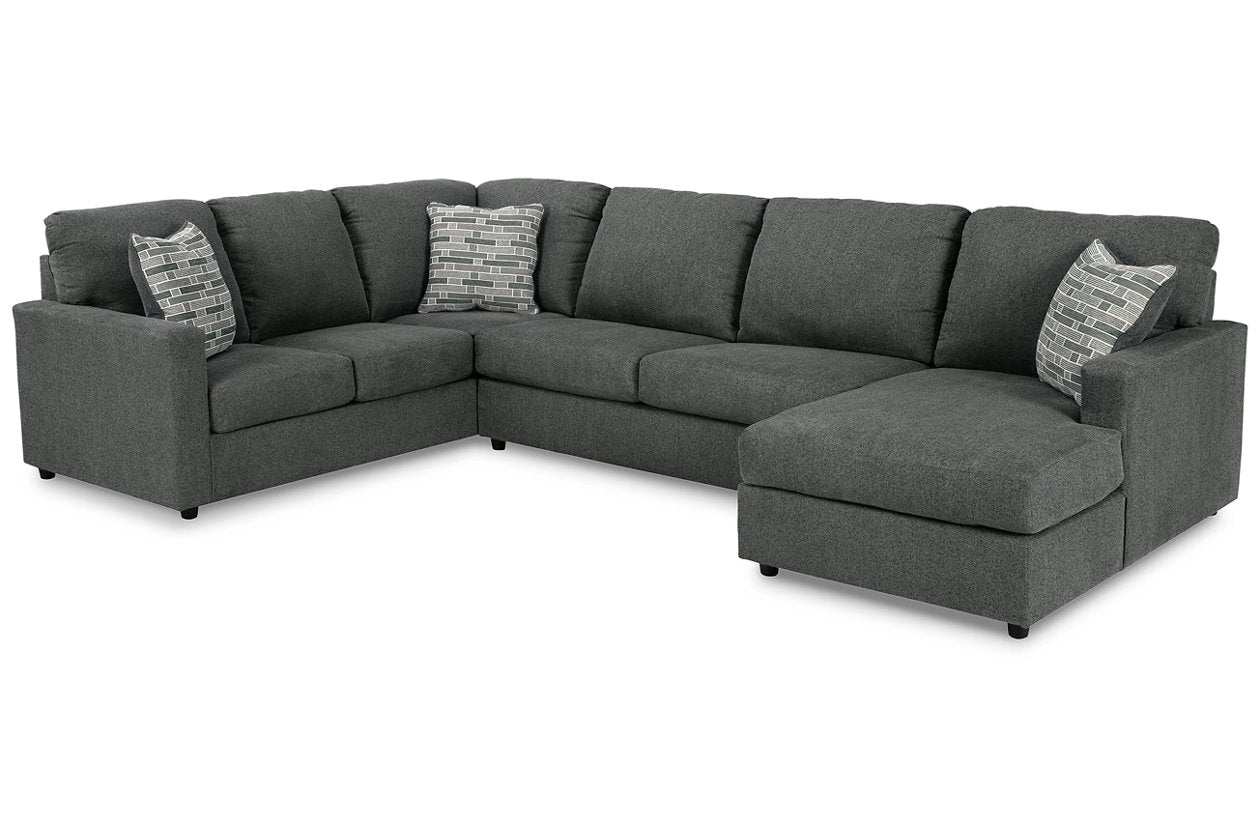 Edenfield Charcoal RAF Sectional - SET | 2900317 | 2900334 | 2900348 | 2900308 - Luna Furniture - Dallas Store