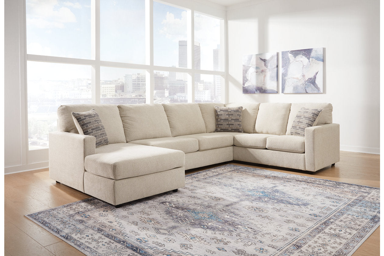 Edenfield Linen LAF Sectional - SET | 2900416 | 2900434 | 2900449 | 2900408 - Luna Furniture - Dallas Store