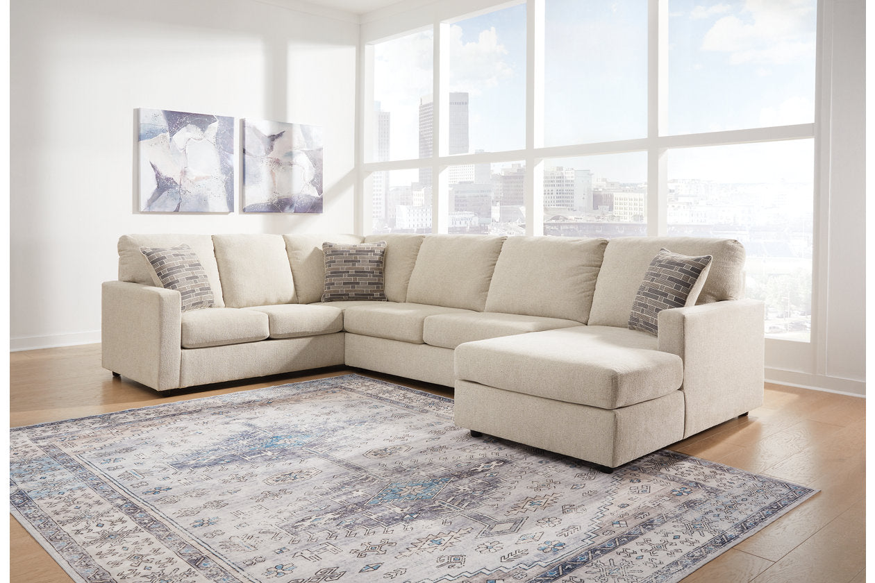Edenfield Linen RAF Sectional - SET | 2900417 | 2900434 | 2900448 | 2900408 - Luna Furniture - Dallas Store