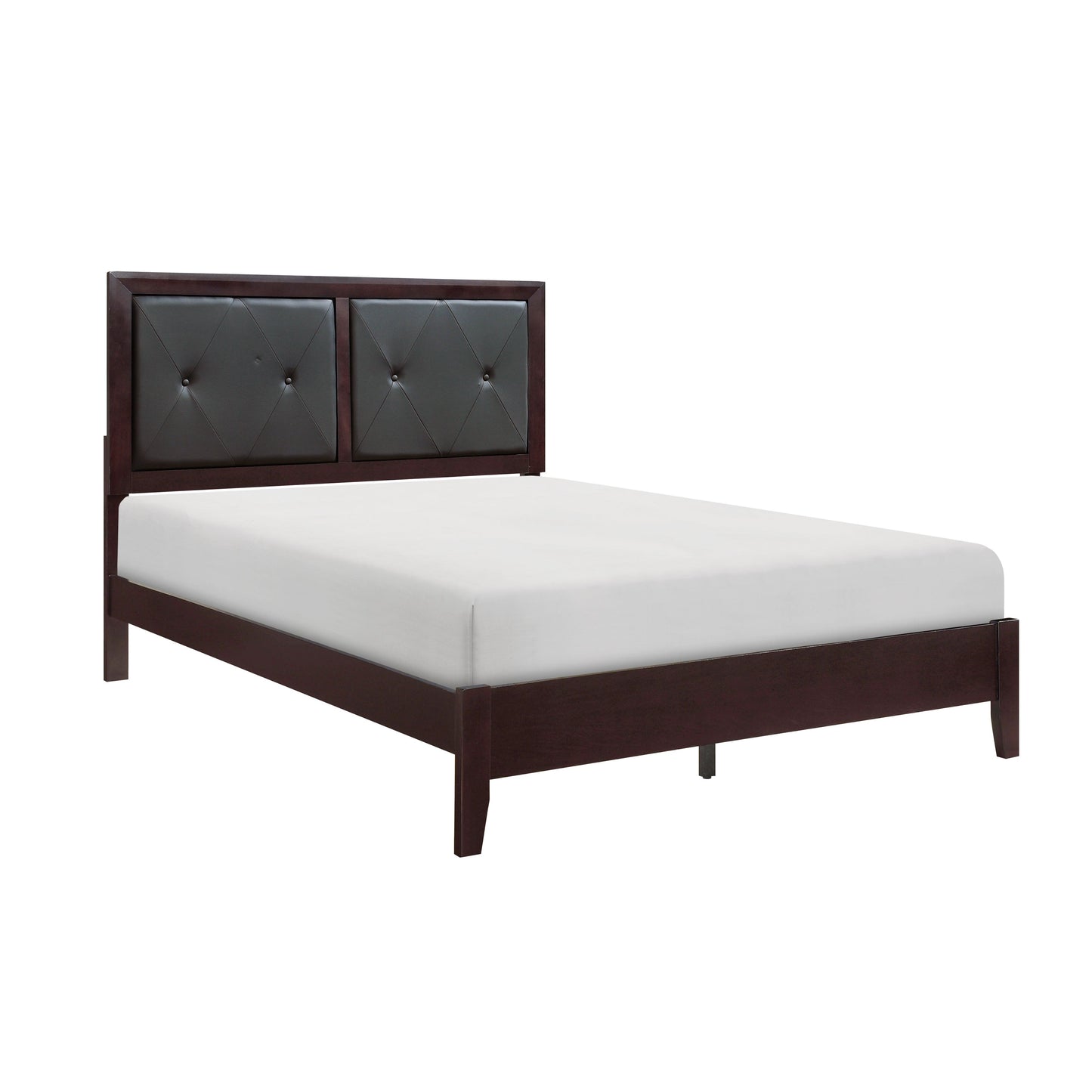 Edina Espresso Full Upholstered Panel Bed - SET | 2145F-1 | 2145F-2 | 2145F-3 - Luna Furniture - Dallas Store