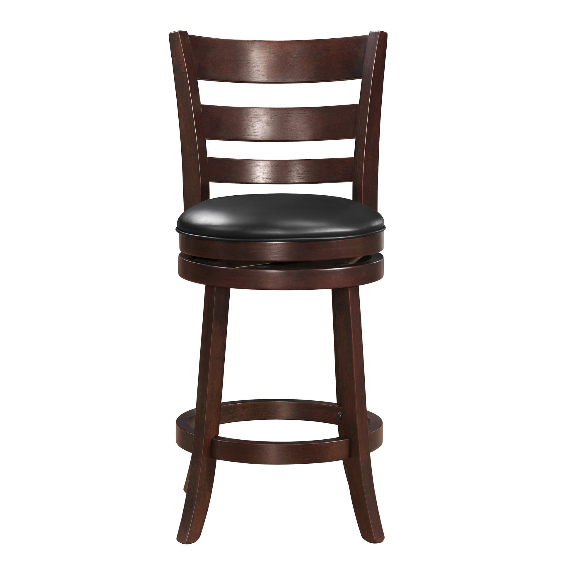 Edmond Dark Cherry Swivel Counter Height Chair - 1144E-24S - Luna Furniture - Dallas Store