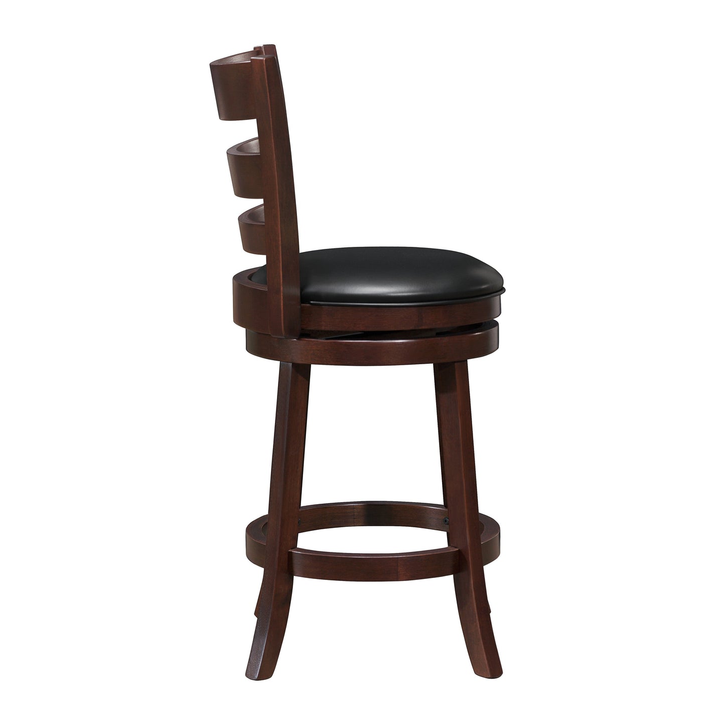 Edmond Dark Cherry Swivel Counter Height Chair - 1144E-24S - Luna Furniture - Dallas Store