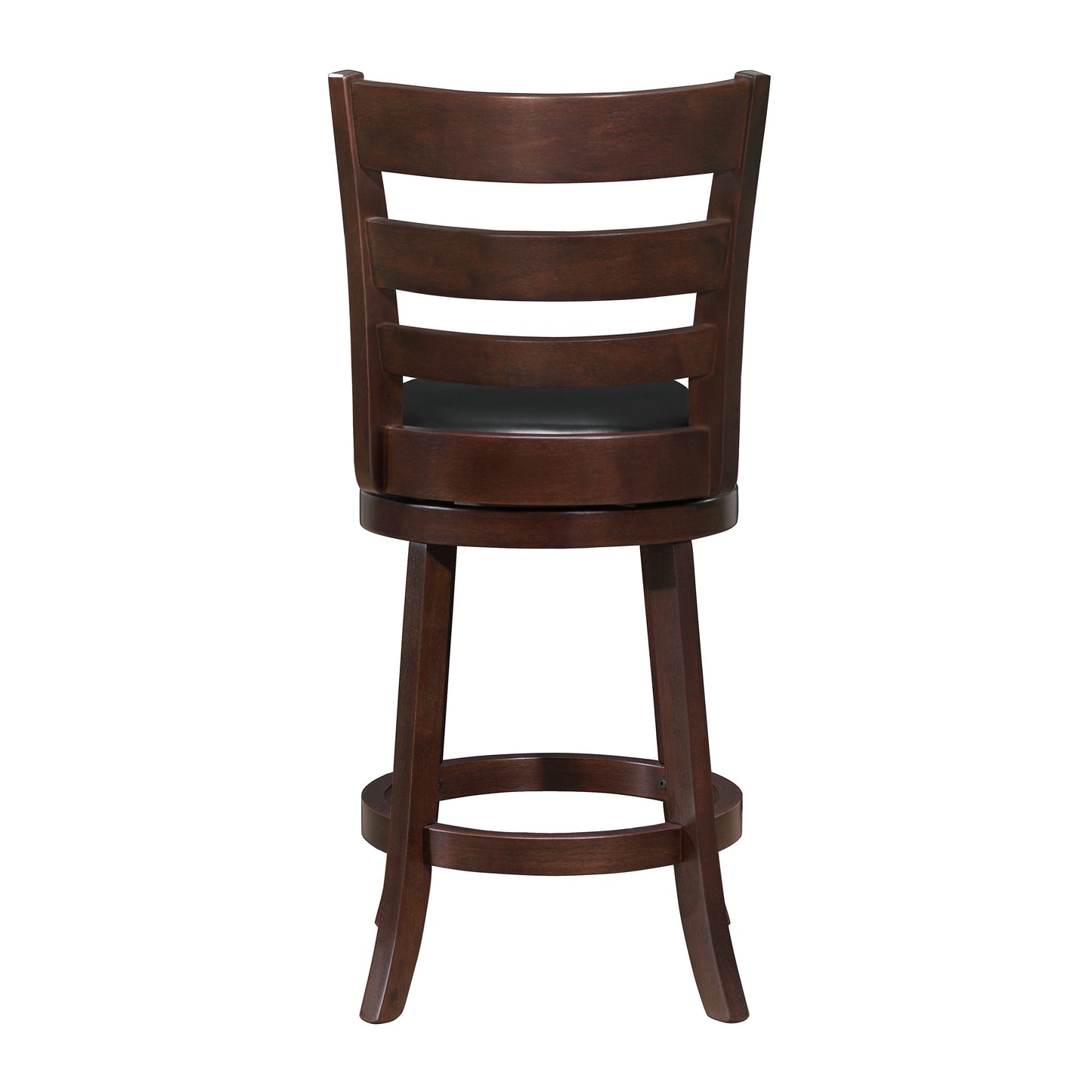 Edmond Dark Cherry Swivel Counter Height Chair - 1144E-24S - Luna Furniture - Dallas Store