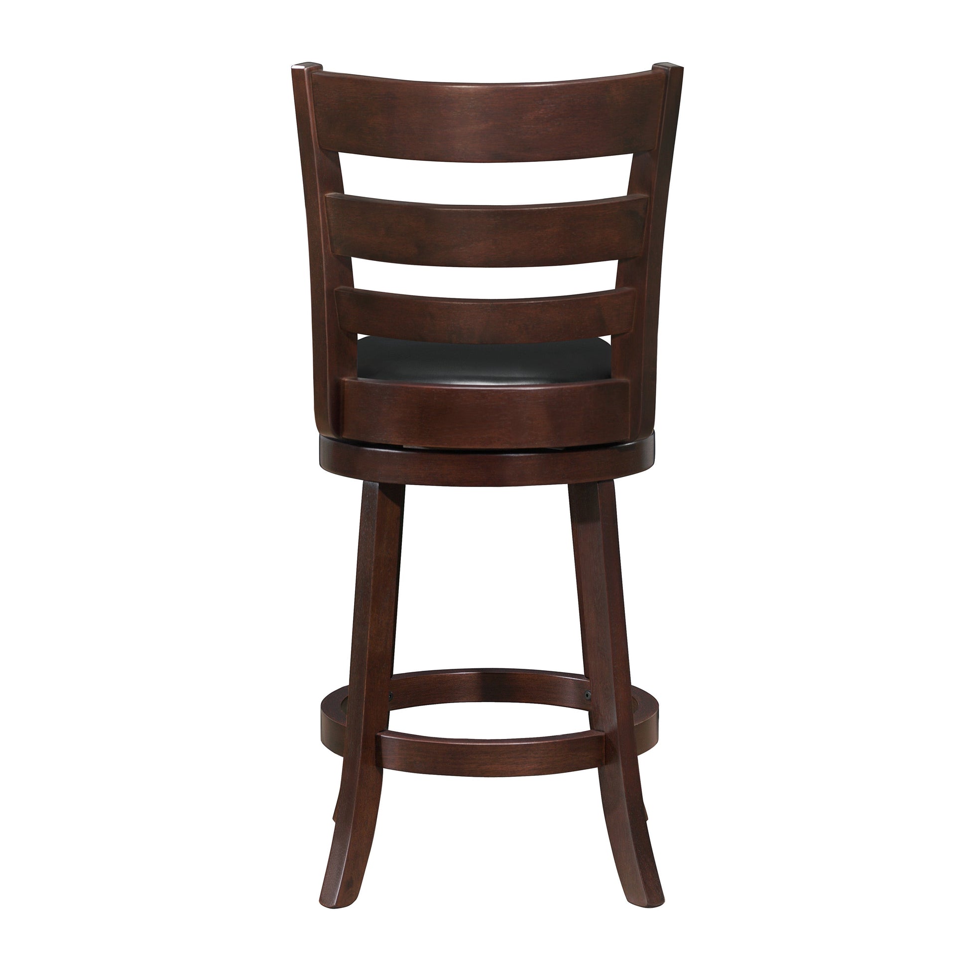 Edmond Dark Cherry Swivel Counter Height Chair - 1144E-24S - Luna Furniture - Dallas Store