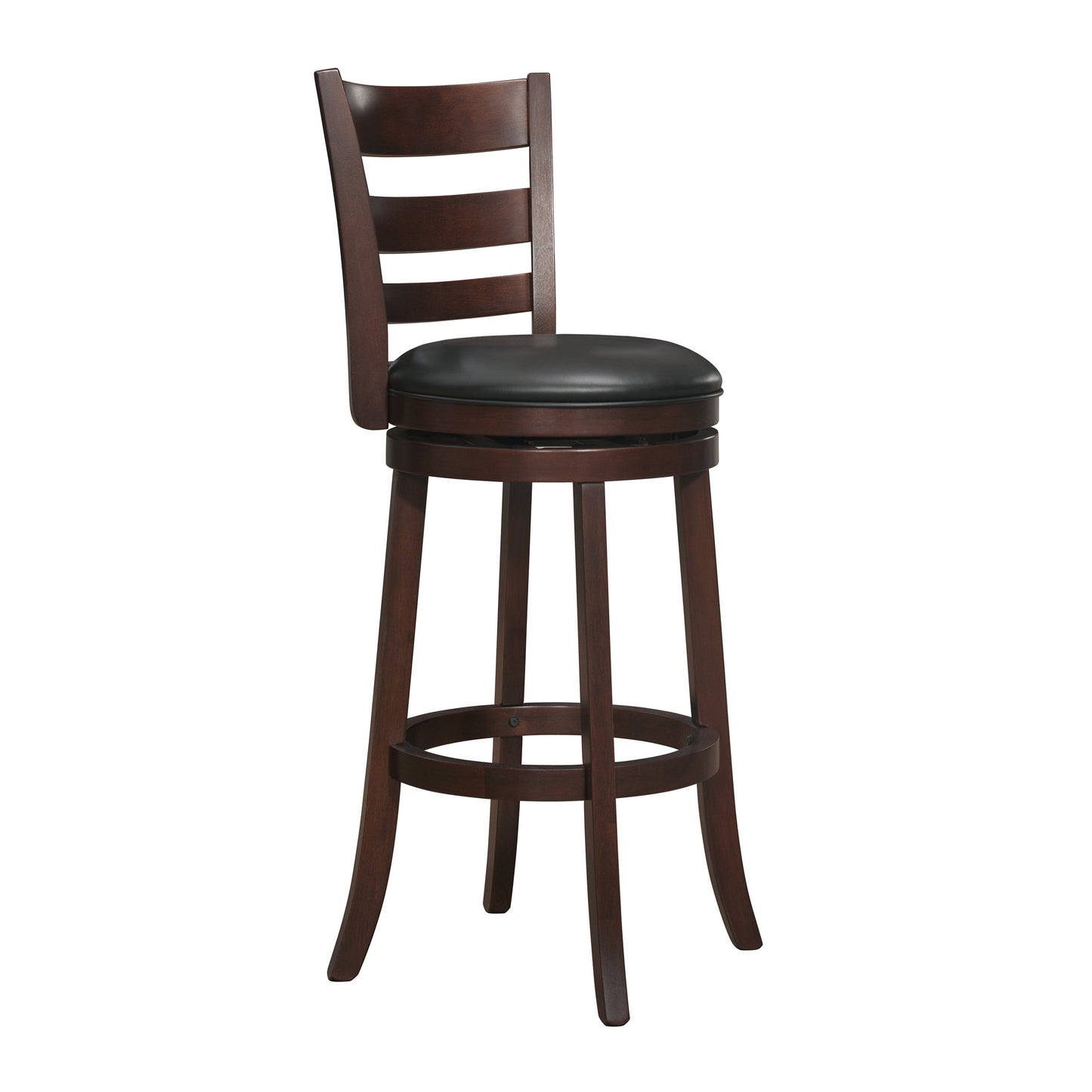 Edmond Dark Cherry Swivel Pub Height Chair - 1144E-29S - Luna Furniture - Dallas Store