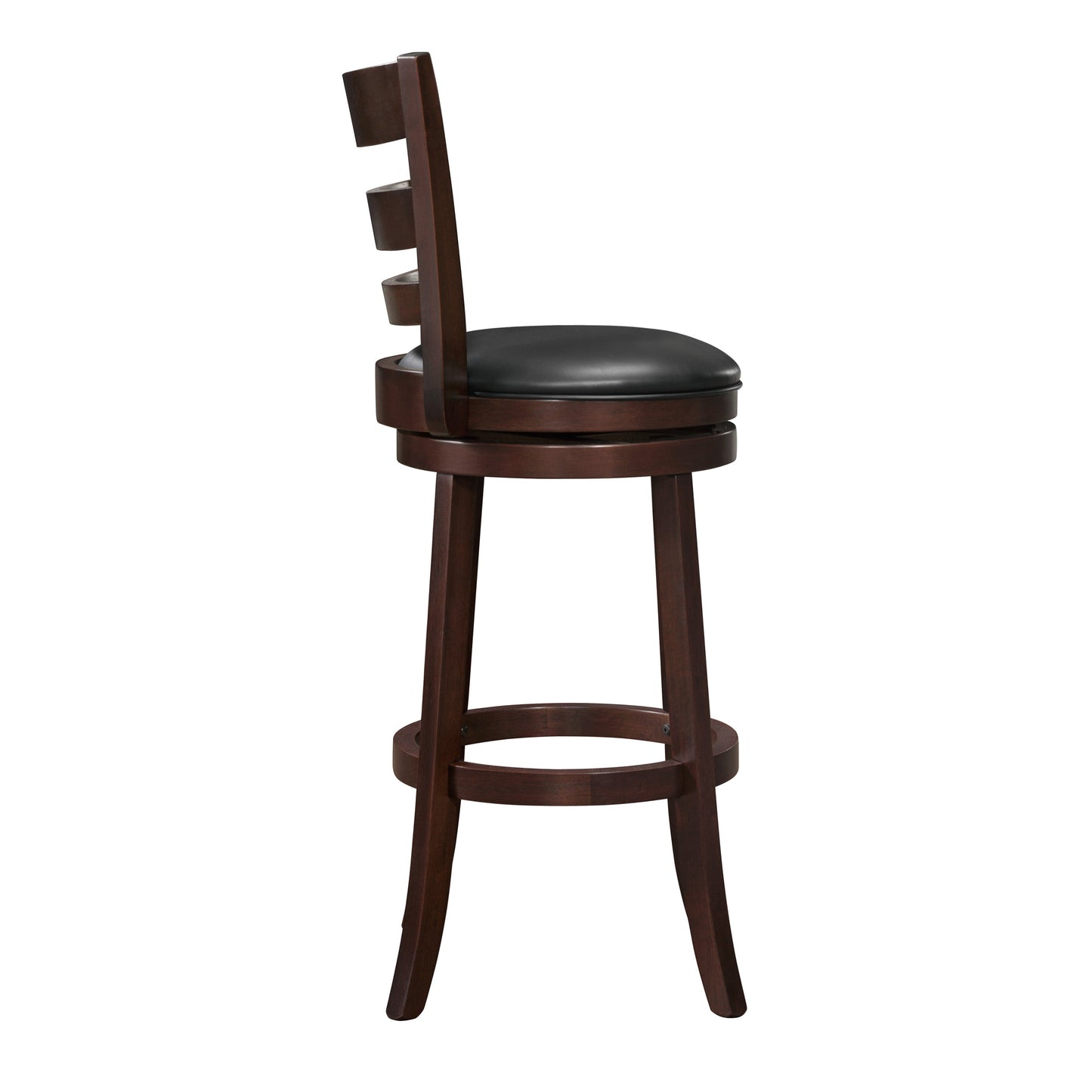 Edmond Dark Cherry Swivel Pub Height Chair - 1144E-29S - Luna Furniture - Dallas Store