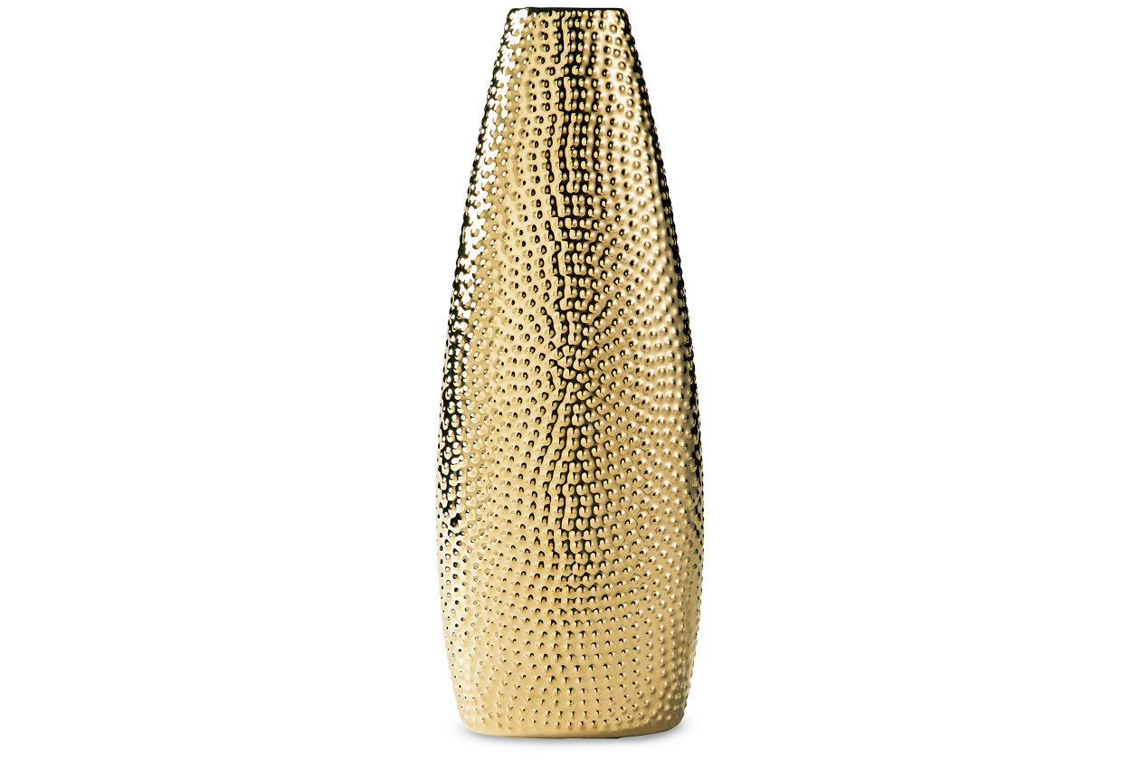 Efim Gold Finish Vase - A2000576 - Luna Furniture - Dallas Store