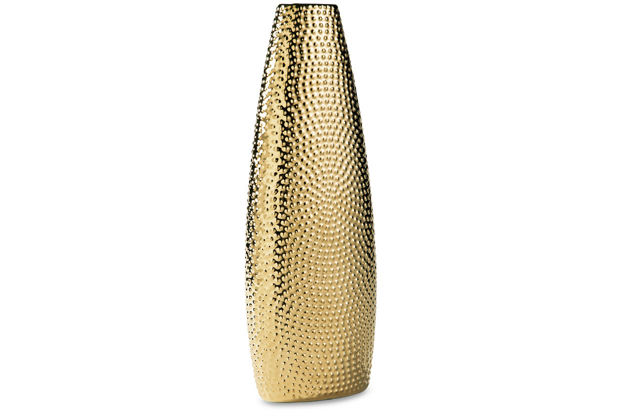 Efim Gold Finish Vase - A2000576 - Luna Furniture - Dallas Store