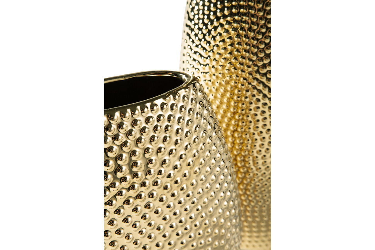 Efim Gold Finish Vase - A2000576 - Luna Furniture - Dallas Store