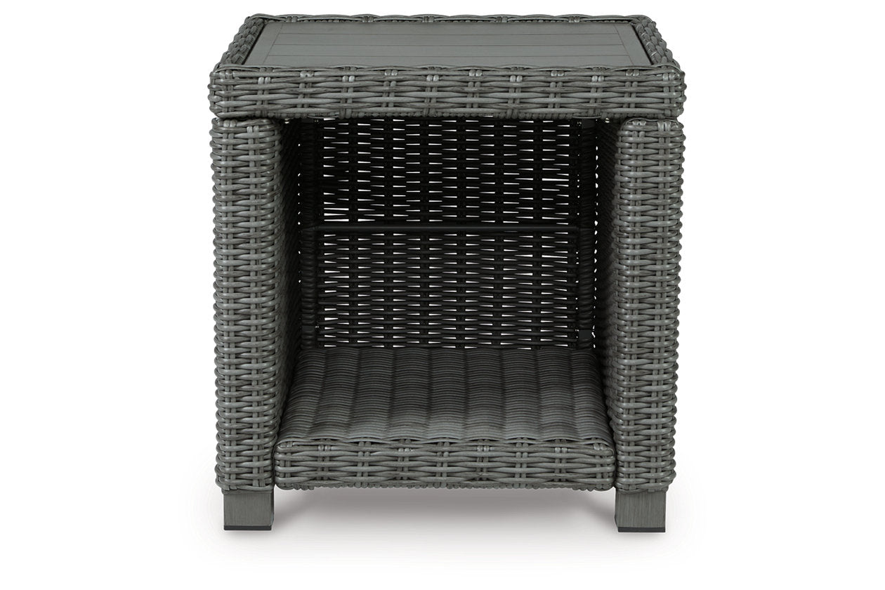 Elite Park Gray Outdoor End Table - P518-702 - Luna Furniture - Dallas Store