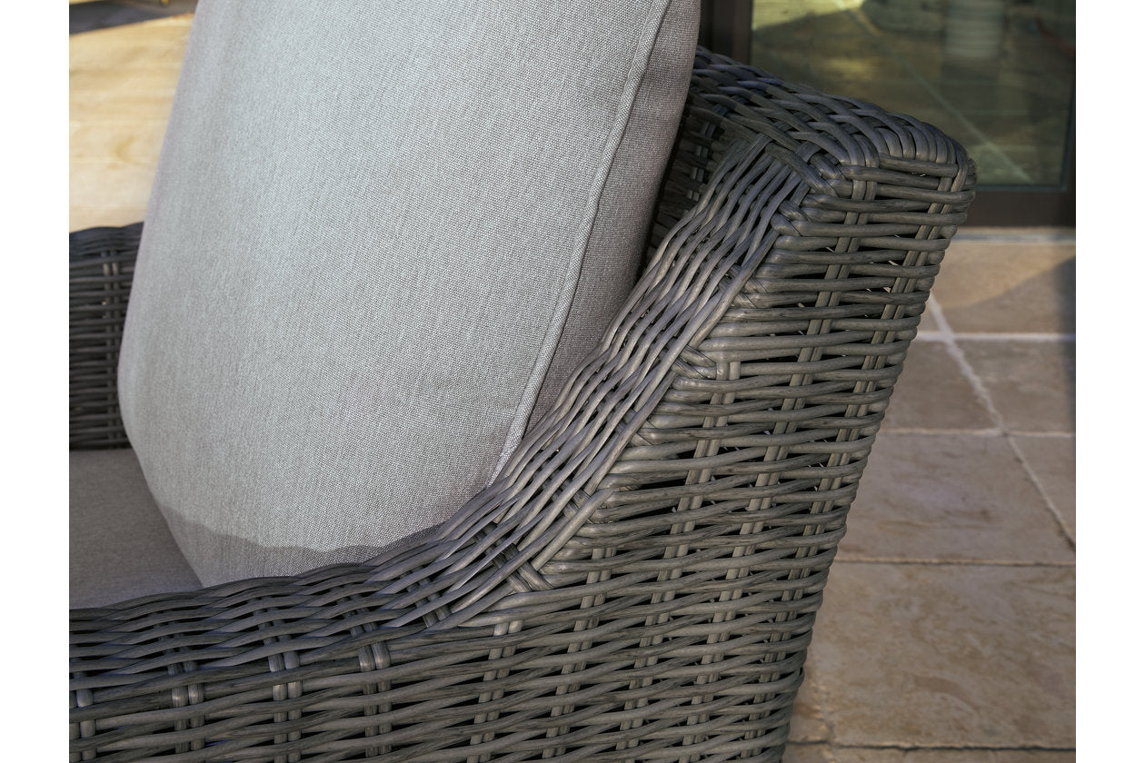 Elite Park Gray Outdoor Swivel Lounge with Cushion - P518-821 - Luna Furniture - Dallas Store
