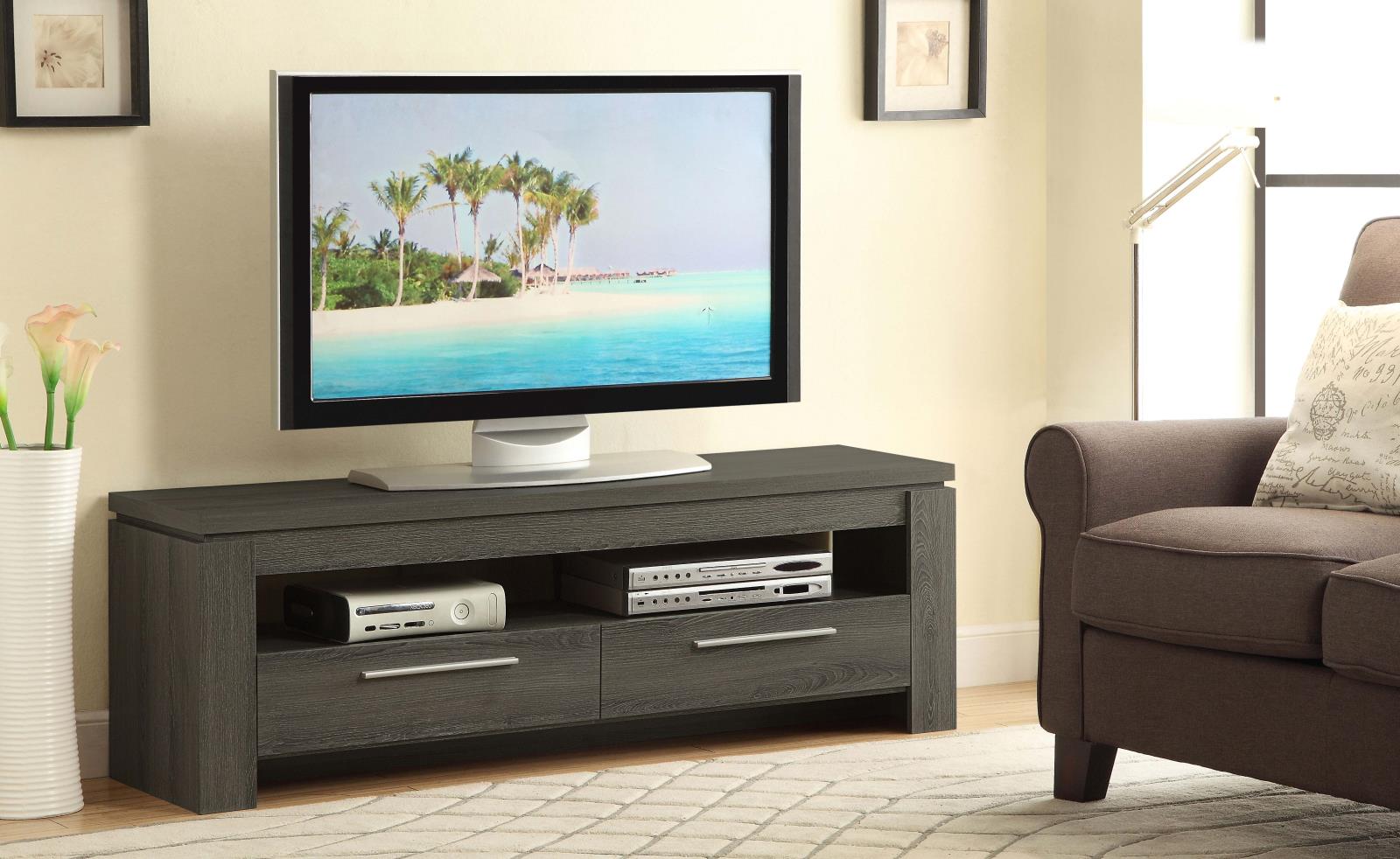 Elkton 2-Drawer TV Console Weathered Gray - 701979 - Luna Furniture - Dallas Store