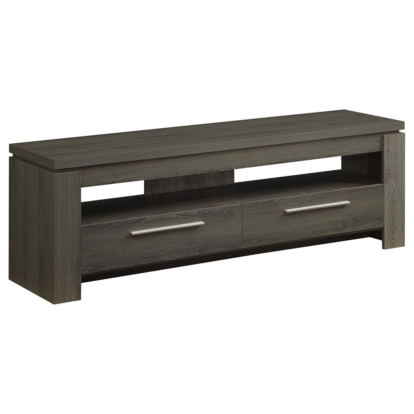 Elkton 2-Drawer TV Console Weathered Gray - 701979 - Luna Furniture - Dallas Store