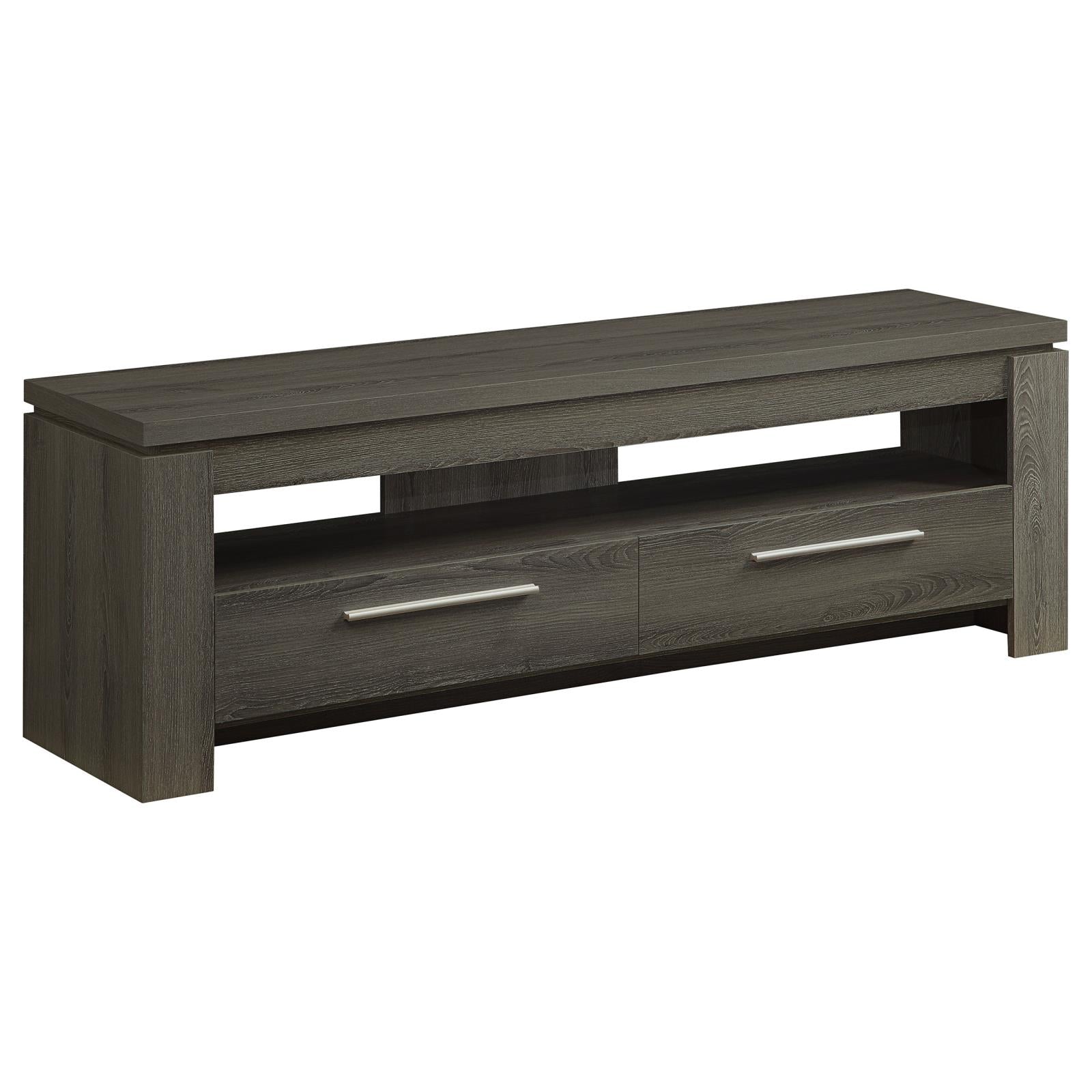 Elkton 2-Drawer TV Console Weathered Gray - 701979 - Luna Furniture - Dallas Store