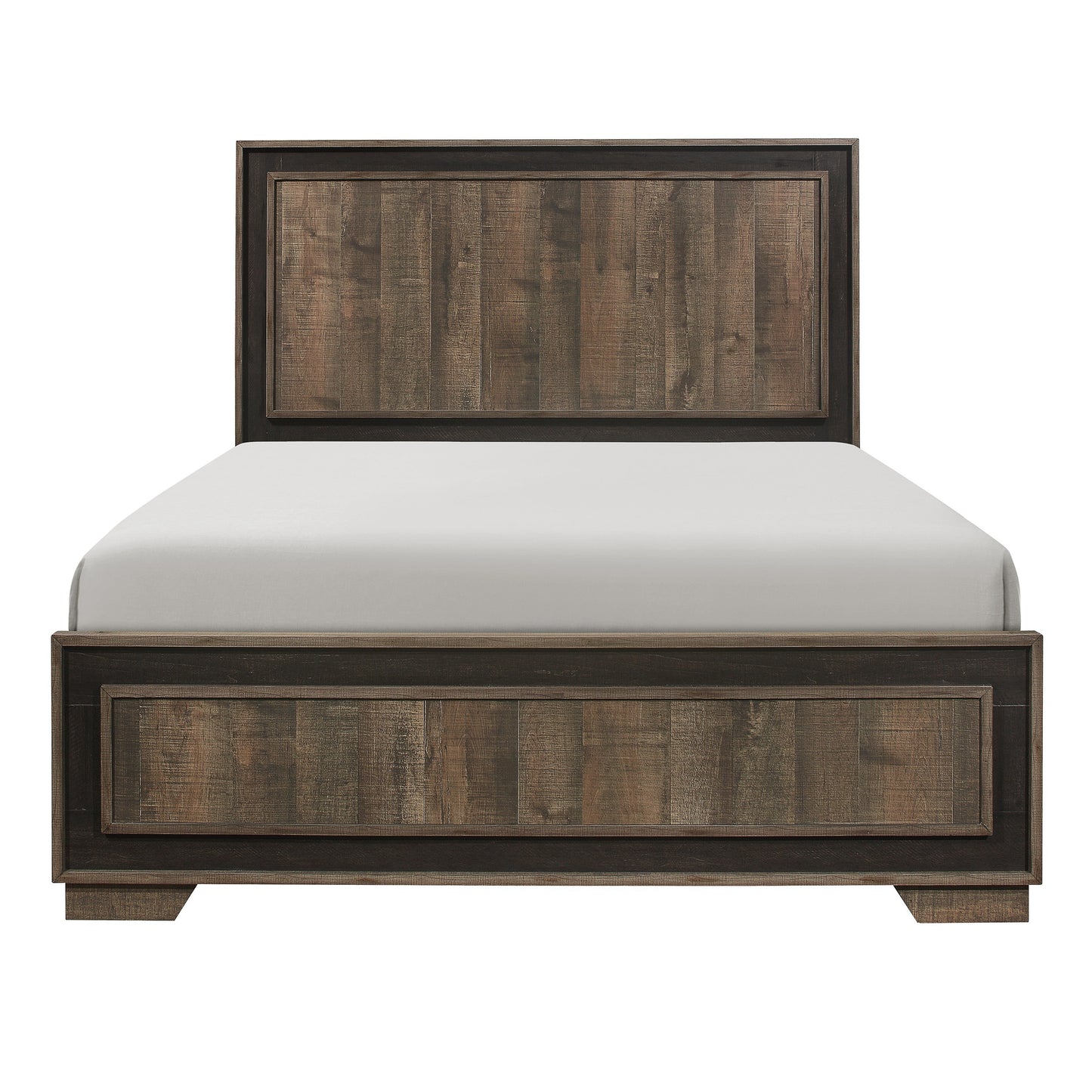 Ellendale Authentic Mahogany Queen Panel Bed - SET | 1695-1 | 1695-3 - Luna Furniture - Dallas Store
