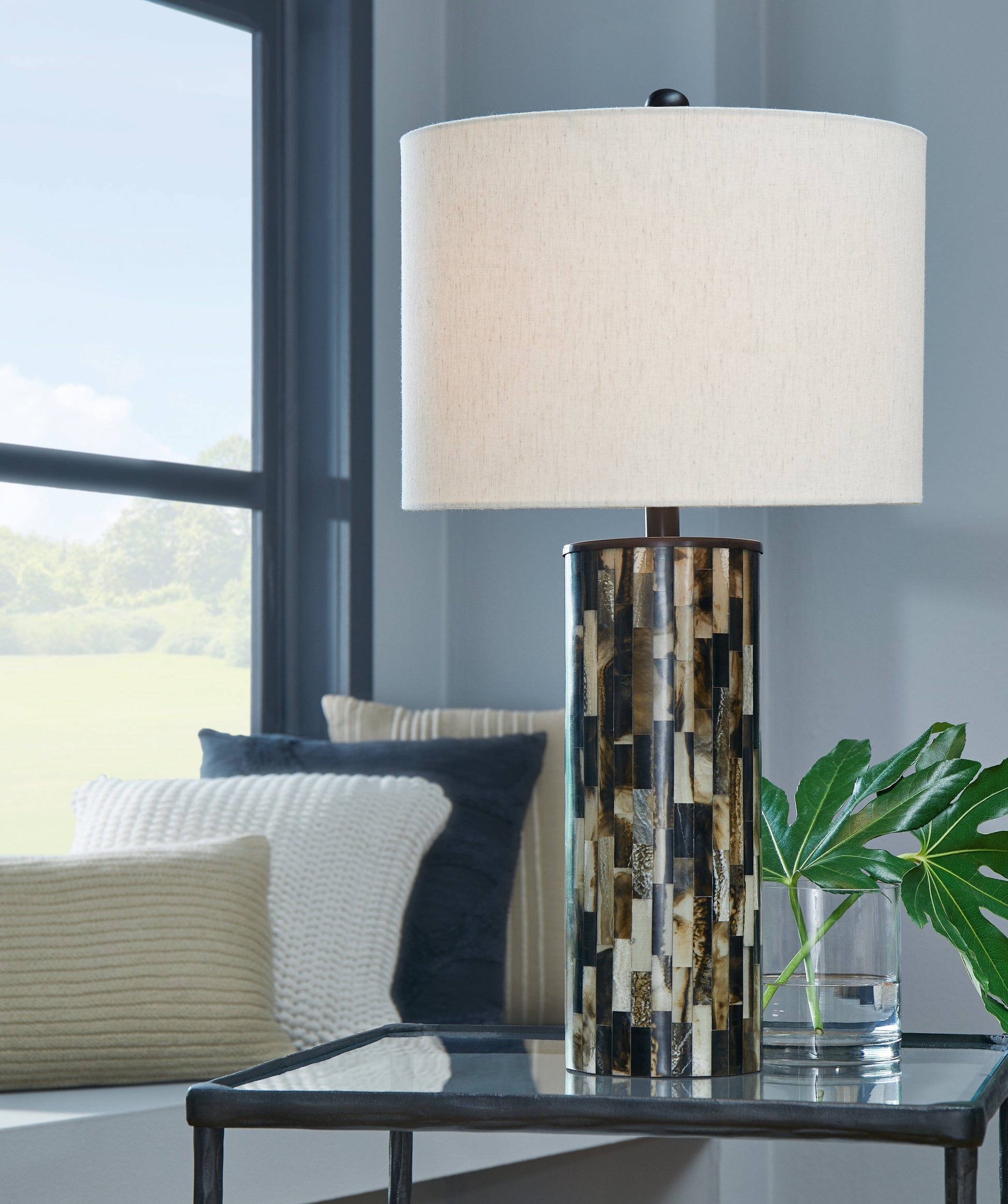 Ellford Black/Brown/Cream Table Lamp - L235684 - Luna Furniture - Dallas Store