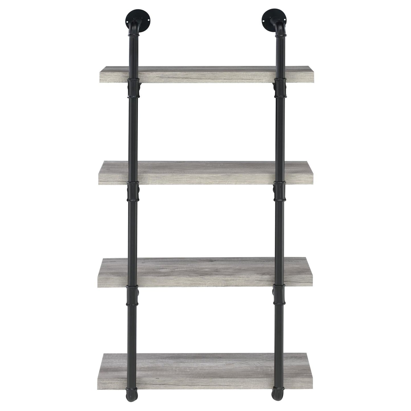 Elmcrest 24-inch Wall Shelf Black/Gray Driftwood - 804416 - Luna Furniture - Dallas Store