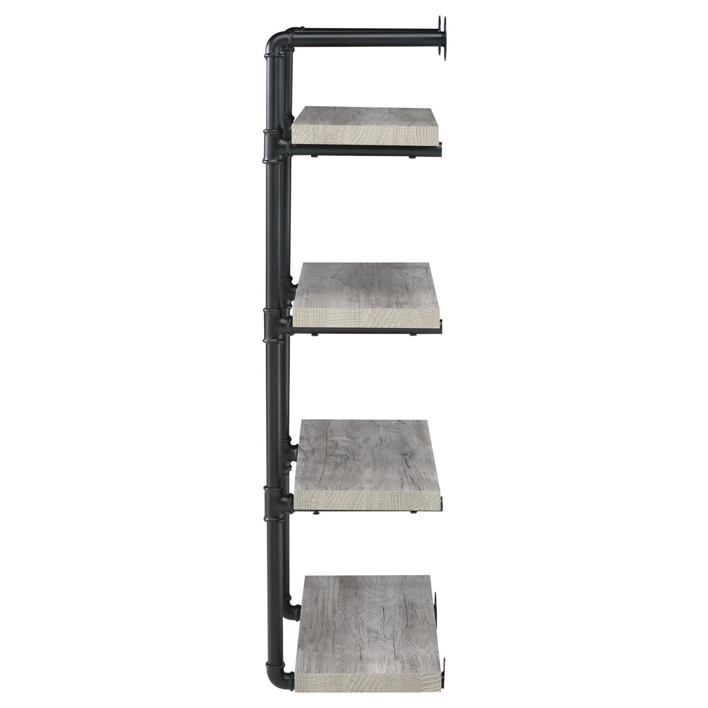 Elmcrest 24-inch Wall Shelf Black/Gray Driftwood - 804416 - Luna Furniture - Dallas Store